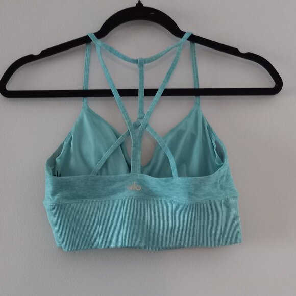 ALO turquoise sports bra - Picture 4 of 7